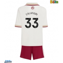 Arsenal Riccardo Calafiori #33 Tredjedraktsett Barn 2025-26 Kortermet (+ Korte bukser)